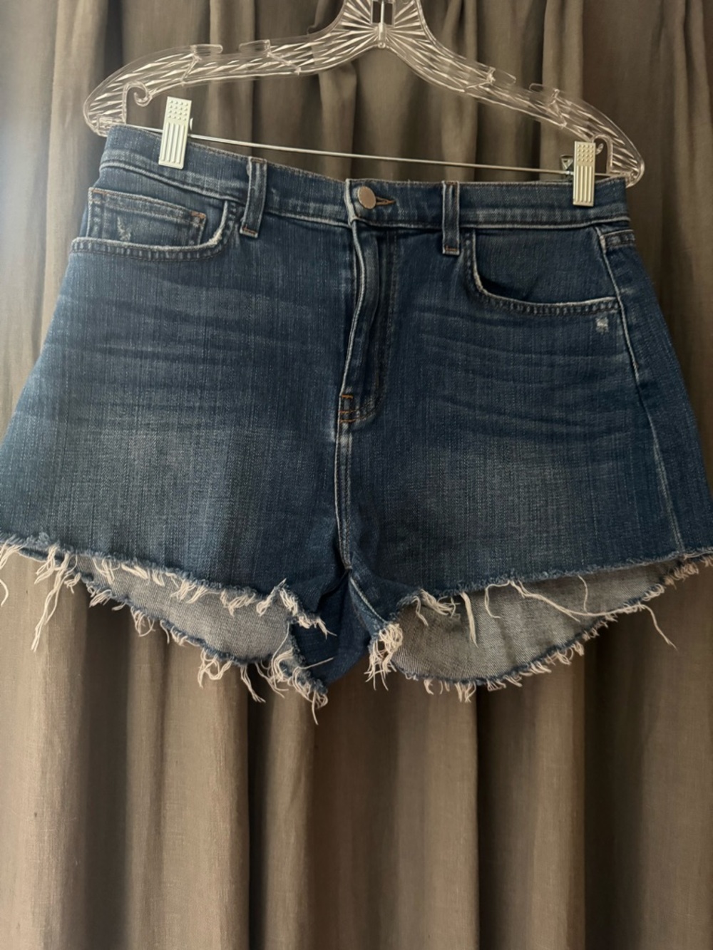 L’agence Women’s Dark Blue Denim Cutoff Shorts size 29